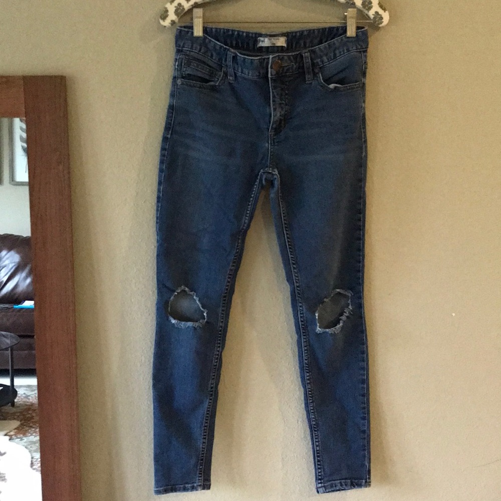 Free People Busted Knee Skinny Jean